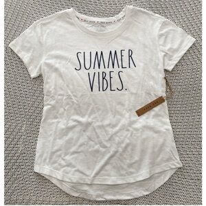 NWT Rae Dunn SUMMER VIBES blouse / tee women’s sz S